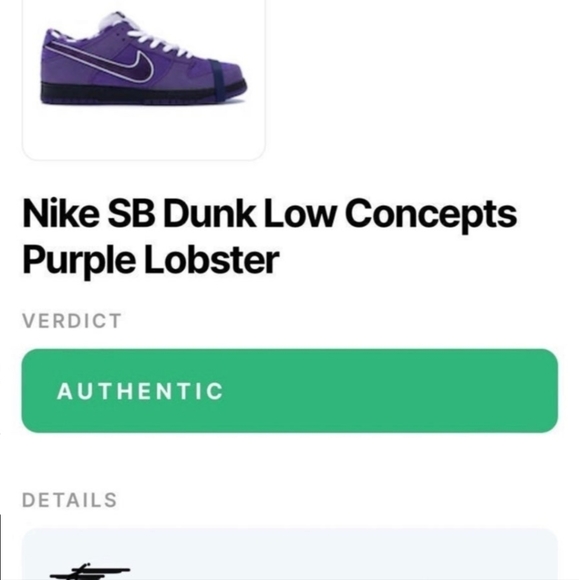 NIKE SB DUNK LOW PURPLE LOBSTER SIZE 10.5 USED- LOOKS NEW- COMES W/BOX AUTHENTIC - Picture 11 of 16
